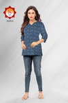 Denim Club Vol 1 By Imperia Pure Cotton Printed Tunic Ladies Top Wholesale Market In Surat